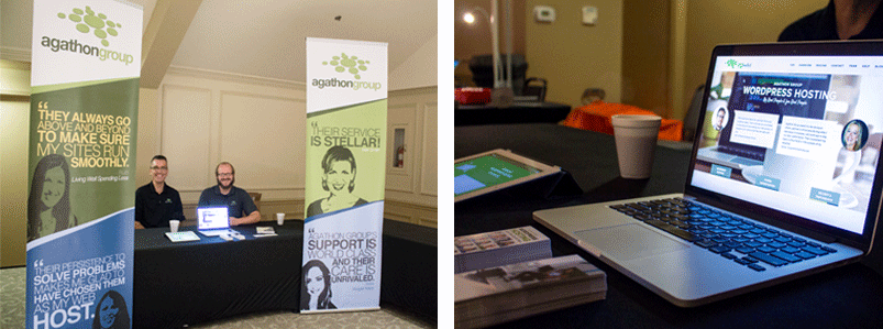 Agathon Group table at BloggyCon 2016