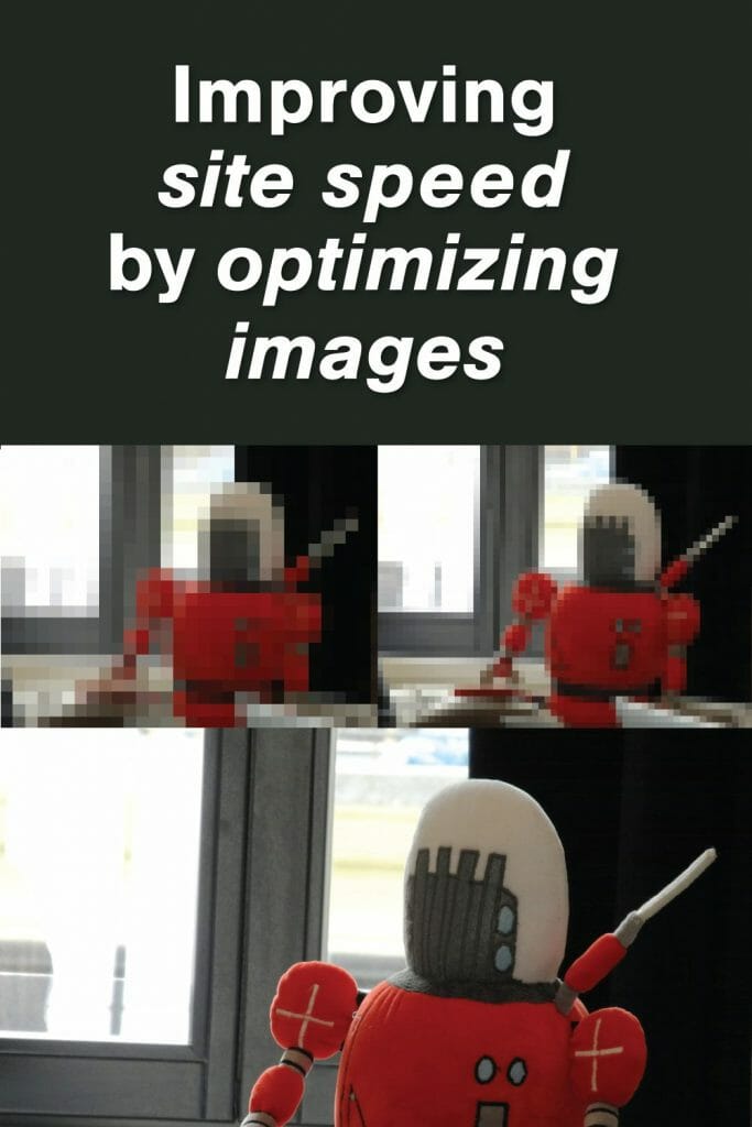 Improving site speed by optimizing images