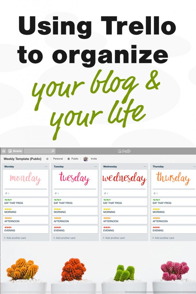 Using Trello to organize your blog and your life
